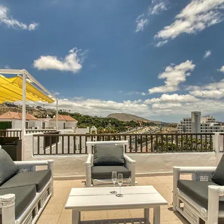 Lejlighed Penthouse Con Vistas Al Mar, Terraza, Jacuzzi Y Piscina En Playa Fanabe *